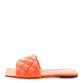 NAPPA MATELASSE PADDED FLAT SANDALS ORANGE