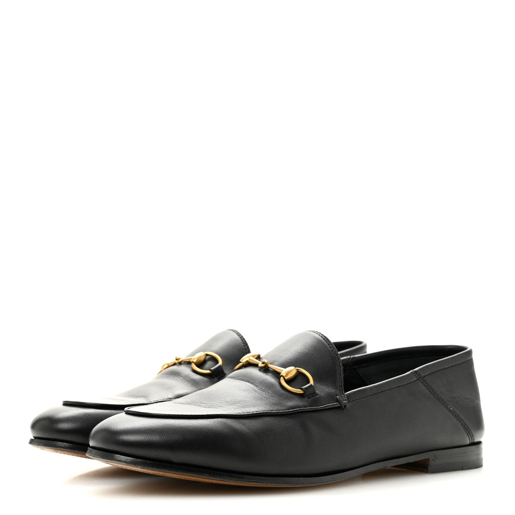LAMBSKIN WOMENS BRIXTON HORSEBIT LOAFERS BLACK
