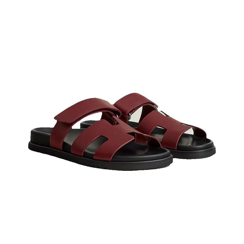 Hermès Chypre Sandal - Burgundy