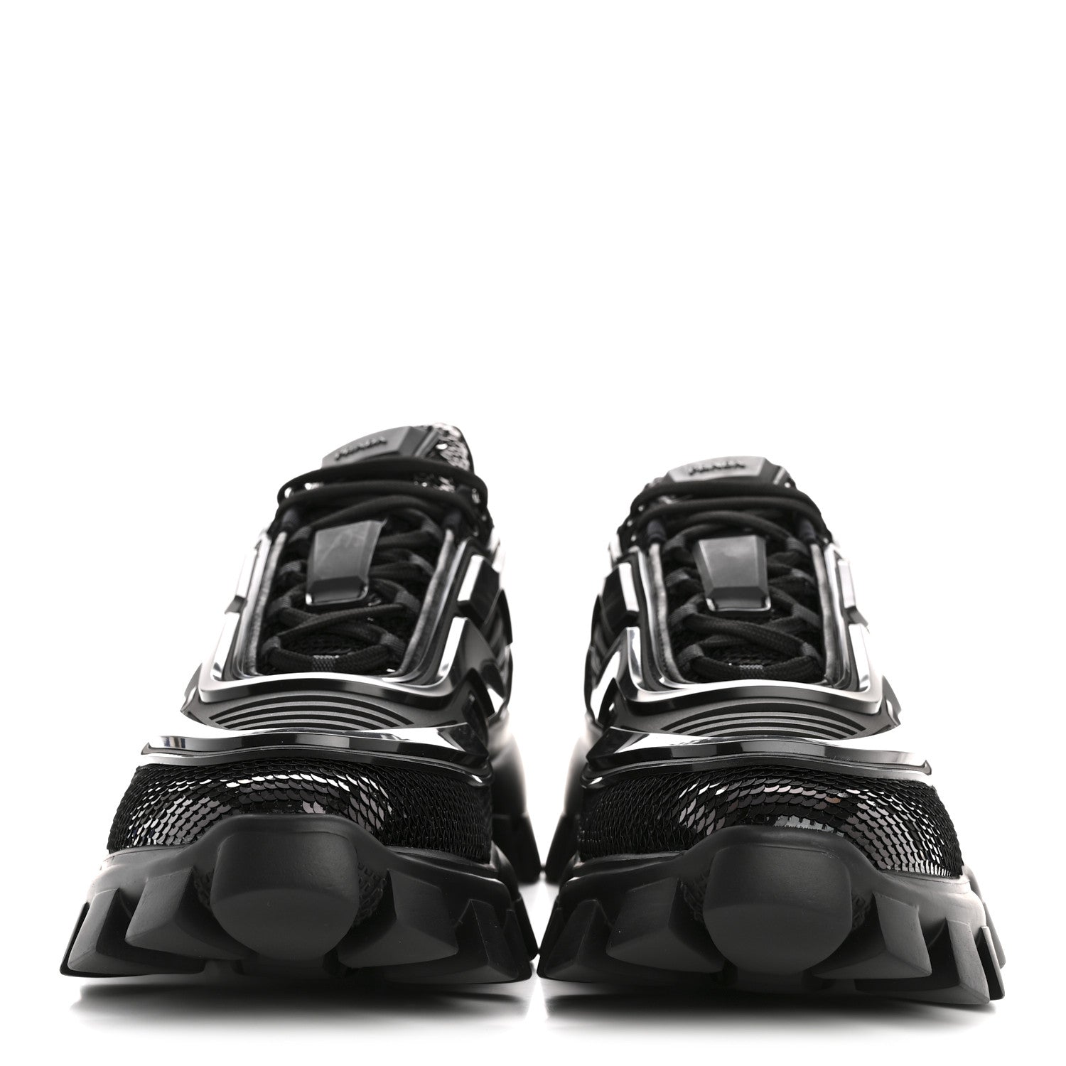 SEQUIN COTTON RUBBER MENS CLOUDBUST THUNDER SNEAKERS BLACK