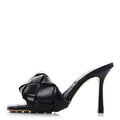 NAPPA MAXI INTRECCIATO LIDO MULE SANDALS BLACK