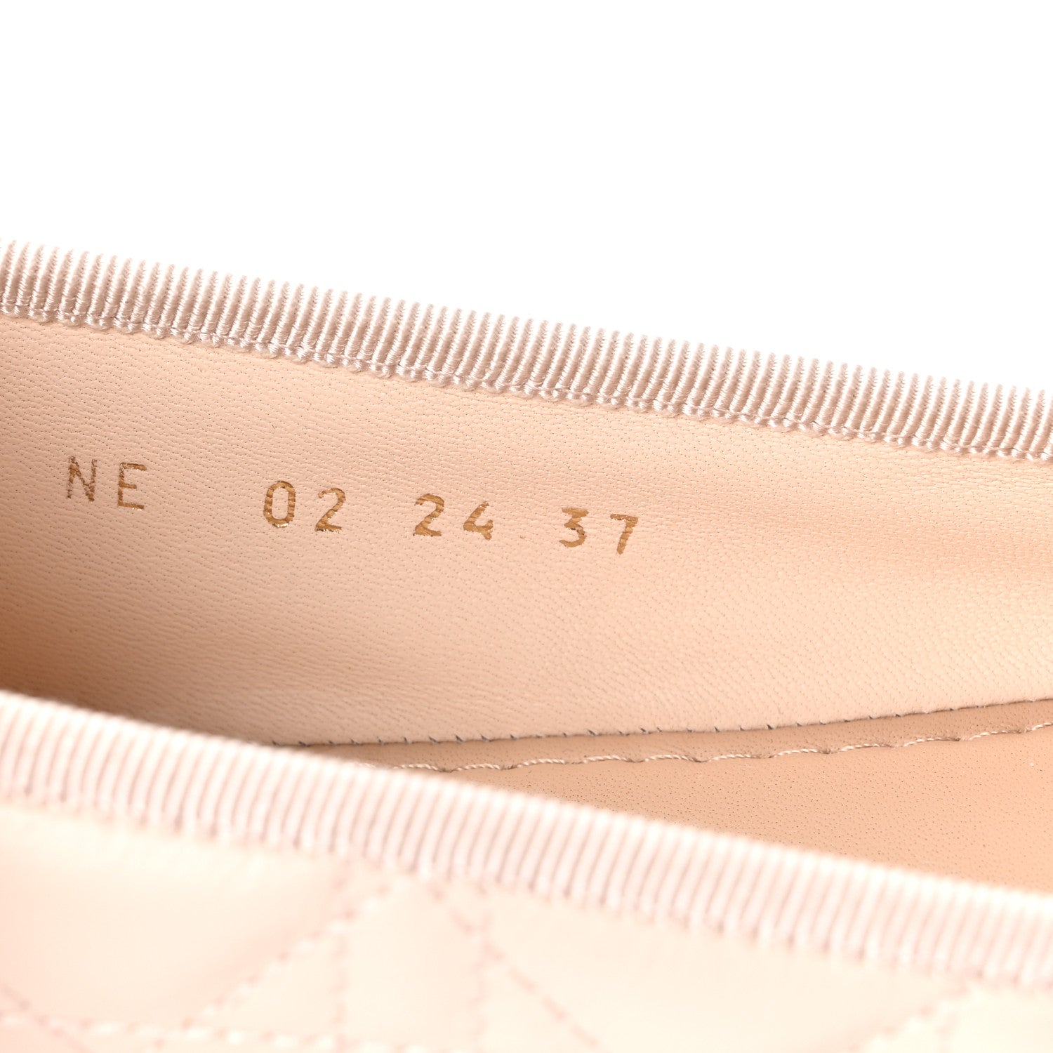CALFSKIN CANNAGE PEARL BOW BALLET FLATS ROSE QUARTZ