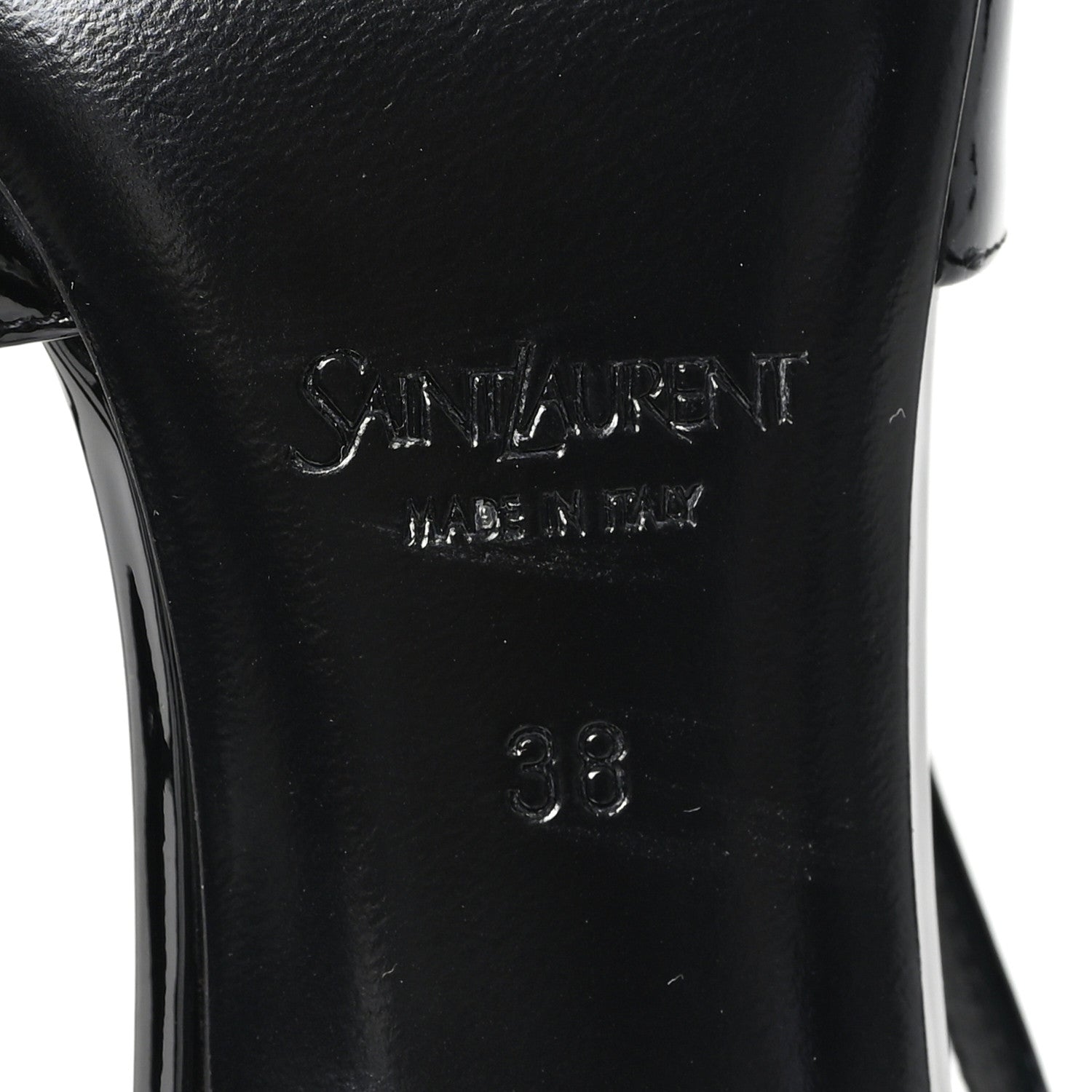 PATENT CALFSKIN JACQUELINE 75 SLINGBACK PUMPS BLACK