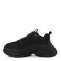 FABRIC MESH WOMENS TRIPLE S SNEAKERS BLACK