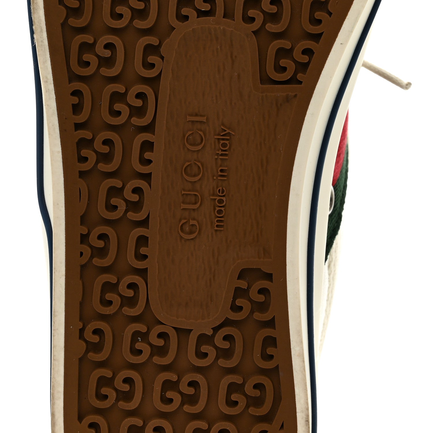 MONOGRAM GG MIGNON WEB WOMENS 1977 TENNIS HIGH TOP SNEAKERS WHITE