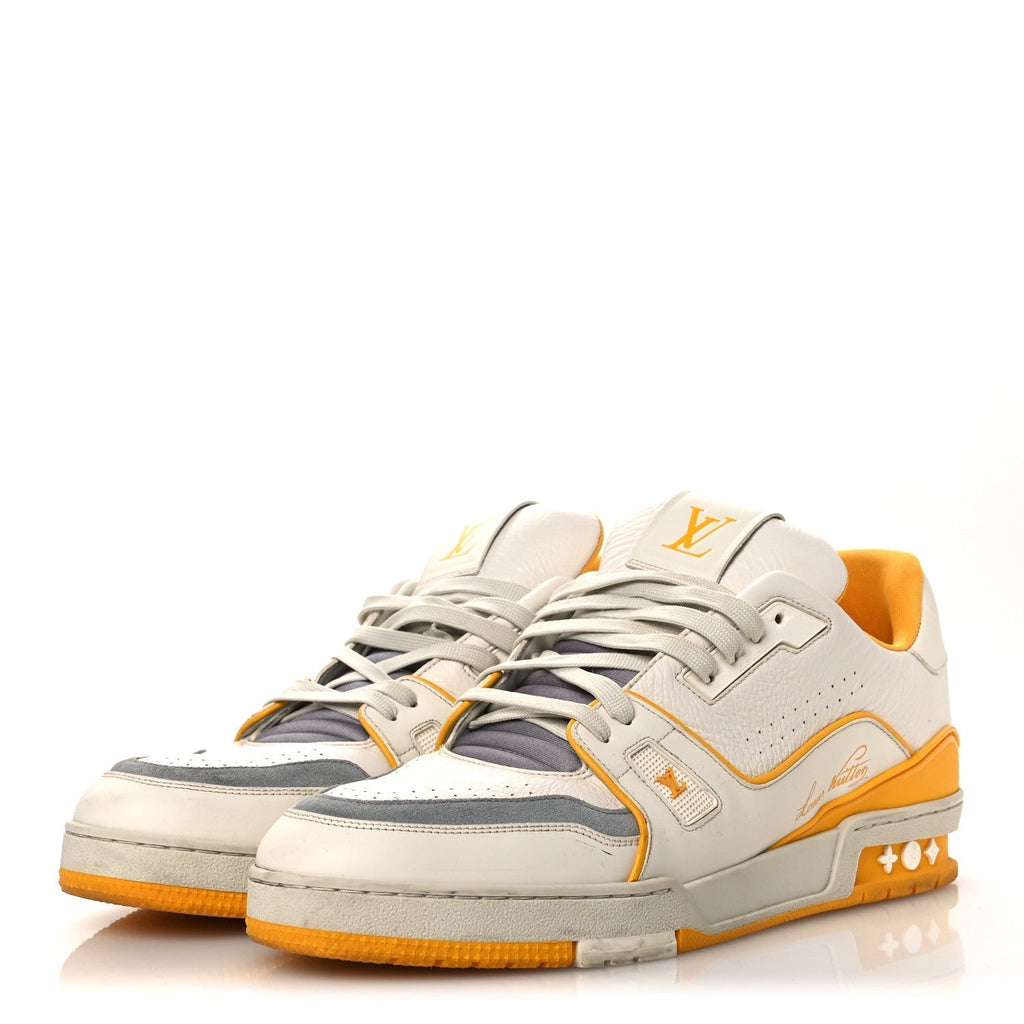 CALFSKIN LV TRAINER SNEAKERS YELLOW