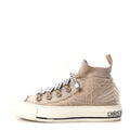 TECHNICAL CANNAGE WOMENS WALK'N DIOR HIGH TOP SNEAKERS NUDE
