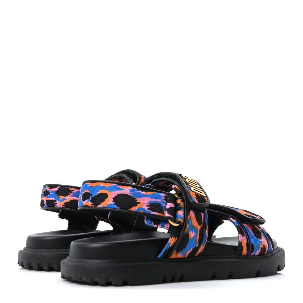 TECHNICAL FABRIC MIZZA PRINT DIORACT SANDALS MULTICOLOR