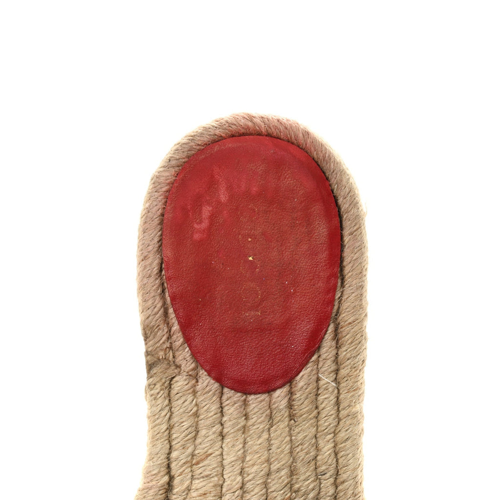 NAPPA MATELASSE GG MARMONT ESPADRILLE SLIDE SANDALS HIBISCUS RED