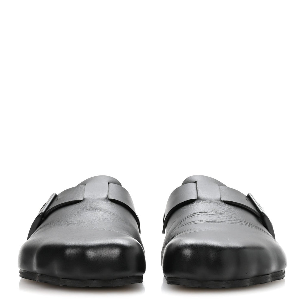 MATTE CALFSKIN SUNDAY MULES BLACK