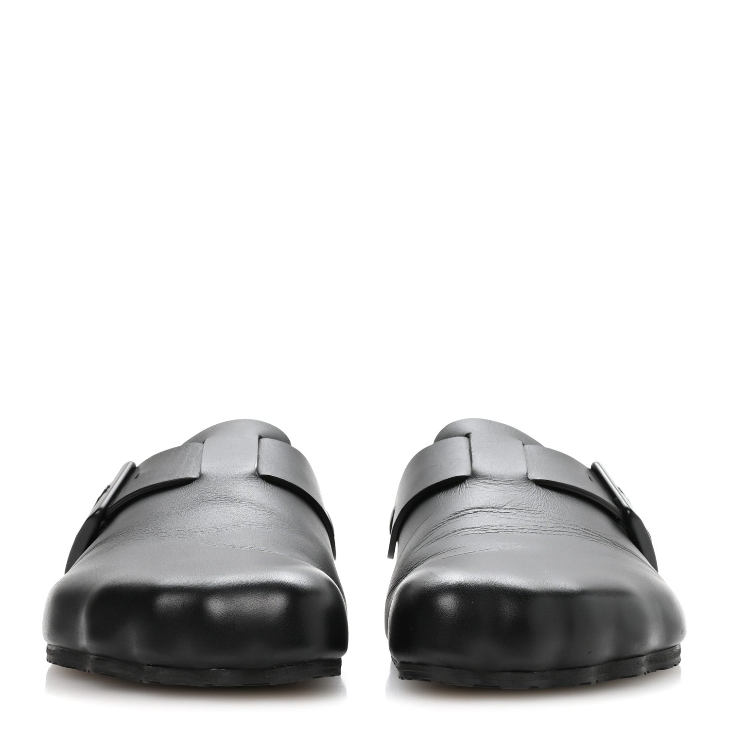 MATTE CALFSKIN SUNDAY MULES BLACK