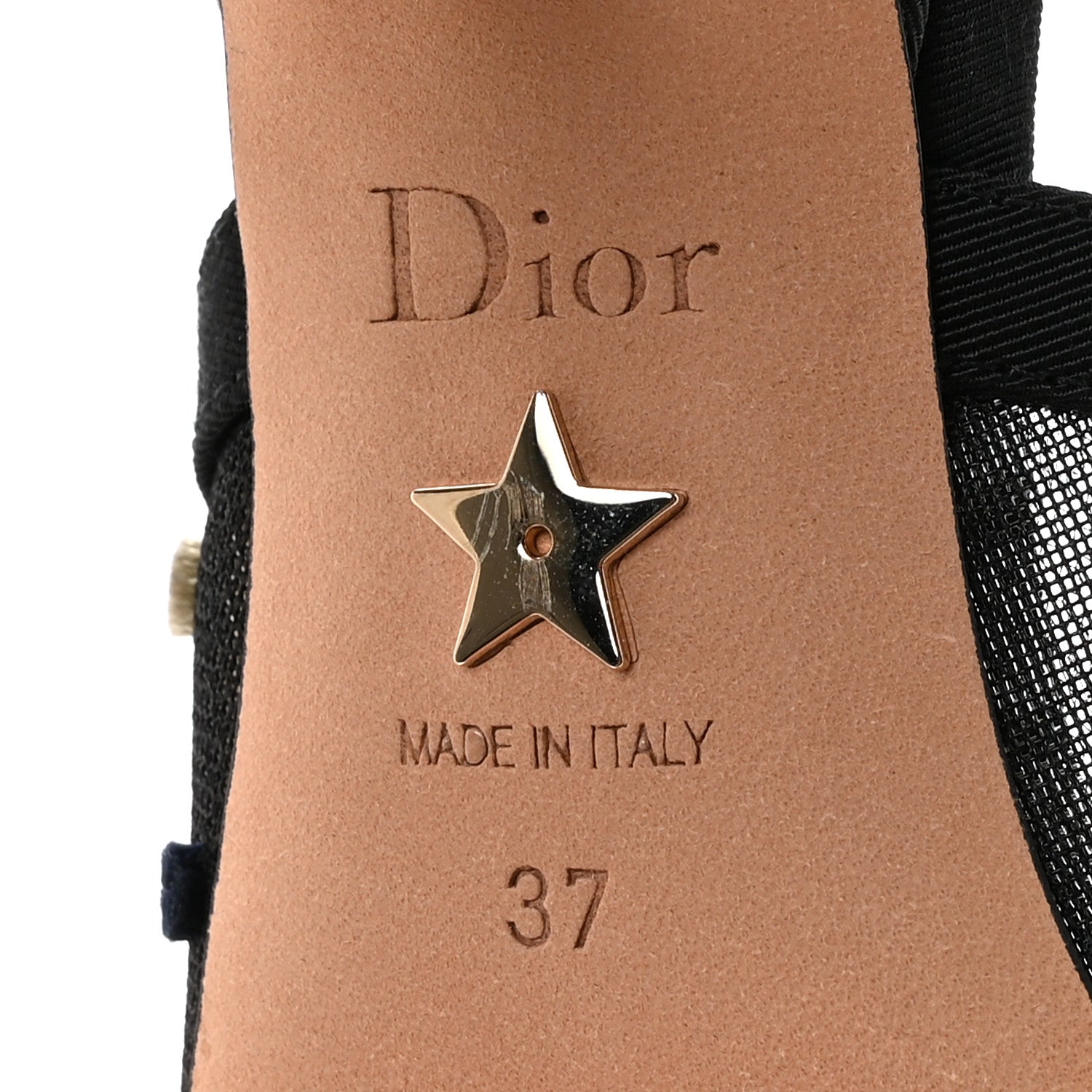 MESH RIBBON VELVET MINI DOT J'ADIOR SLINGBACK 65MM PUMPS BLACK MULTICOLOR