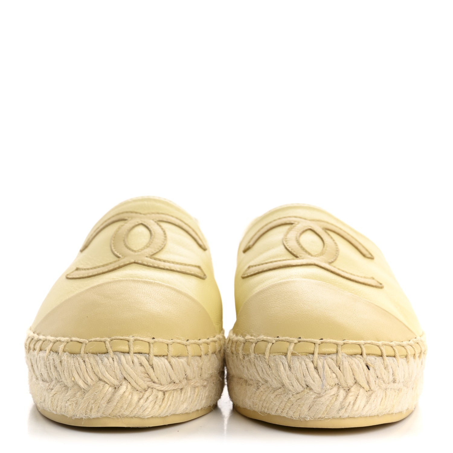 LAMBSKIN CC ESPADRILLES YELLOW