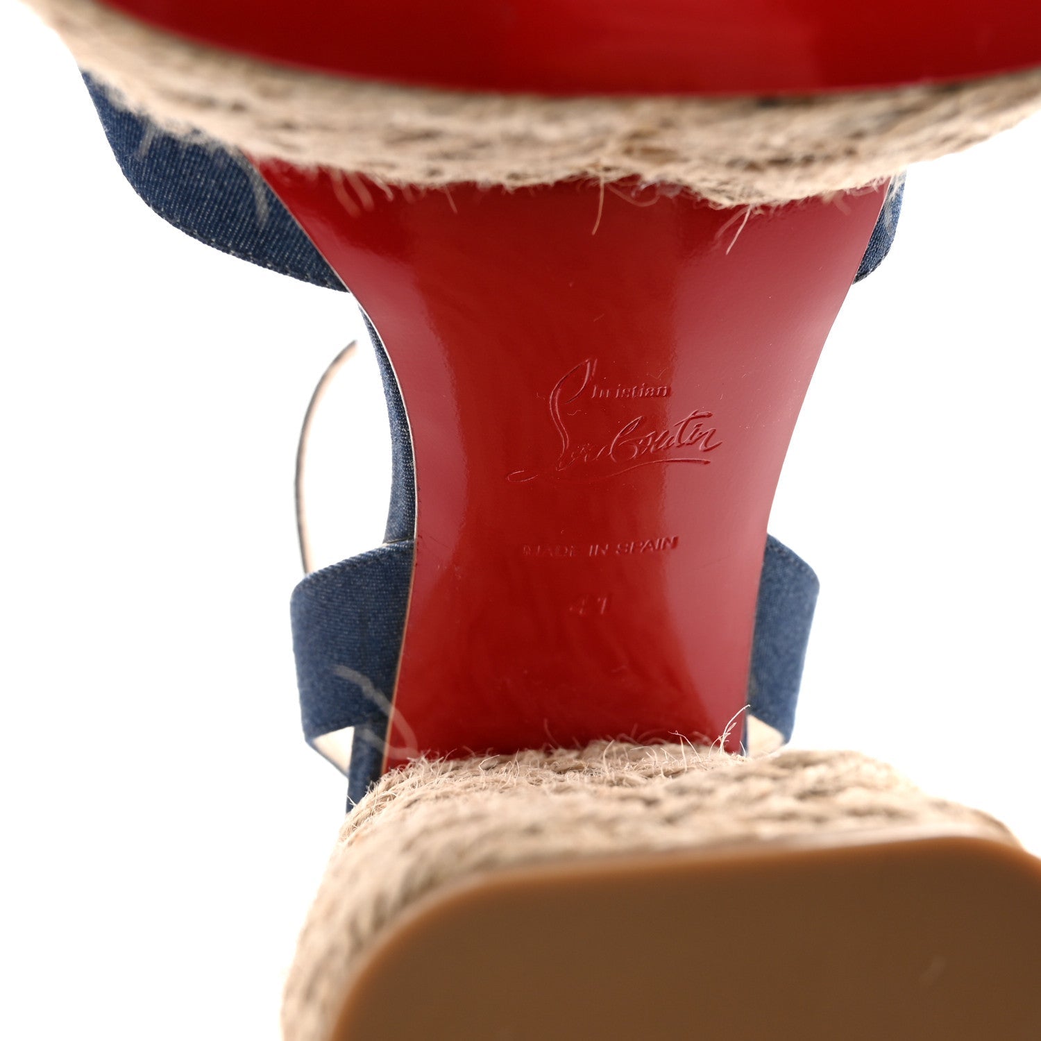 DENIM MARIZA 130 ESPADRILLE SANDALS BLUE NATURAL
