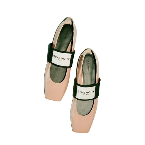 Givenchy Sliced Square Mules - Pink/Nude