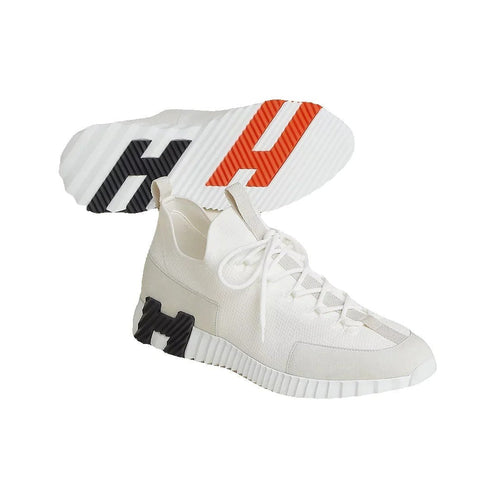 Hermès Lift Slip-On Sneaker - White/Black
