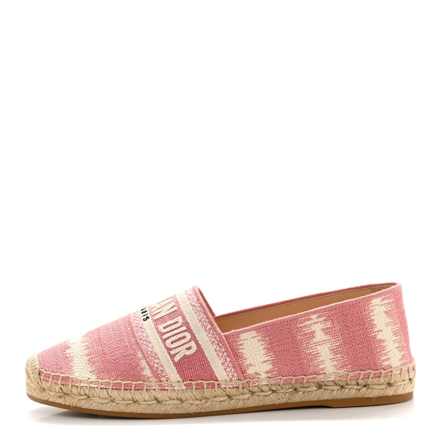 COTTON D-STRIPES EMBROIDERED GRANVILLE 15MM ESPADRILLES DEEP NUDE