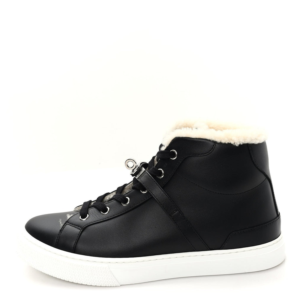 CALFSKIN WOOLSKIN DAYDREAM SNEAKERS BLACK ECRU
