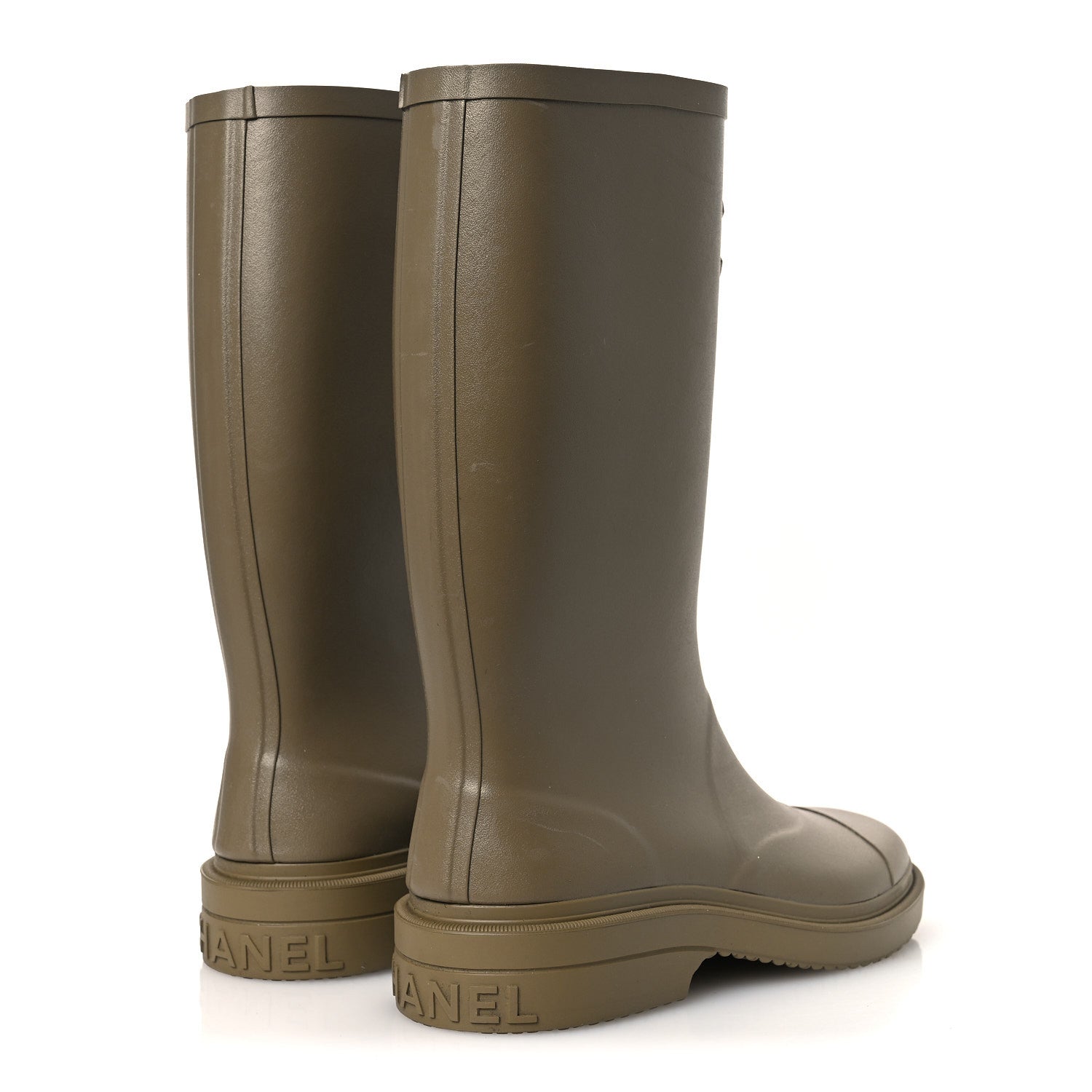 CAOUTCHOUK CC HIGH BOOTS DARK BEIGE