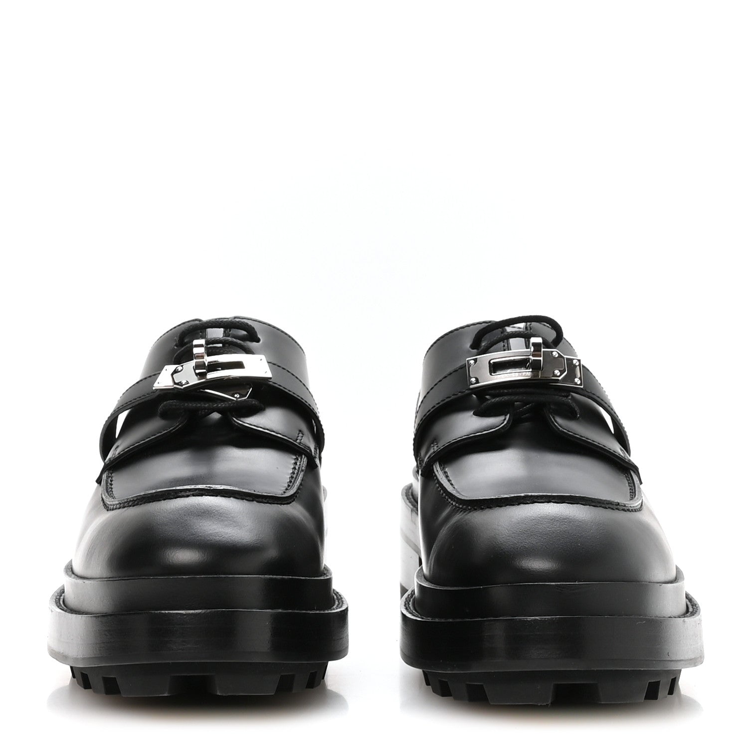 GLOSSED CALFSKIN FIRST OXFORD BLACK