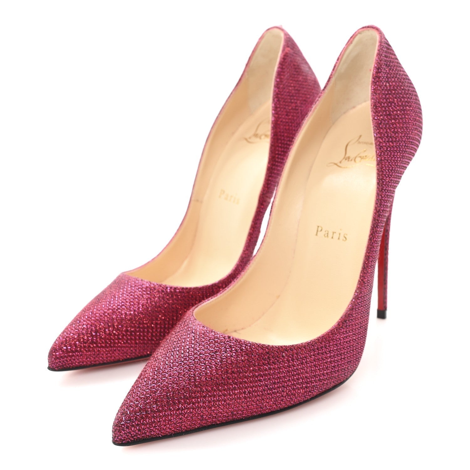 GLITTER TISSE PIGALLE FOLLIES 120 PUMPS CASSIS