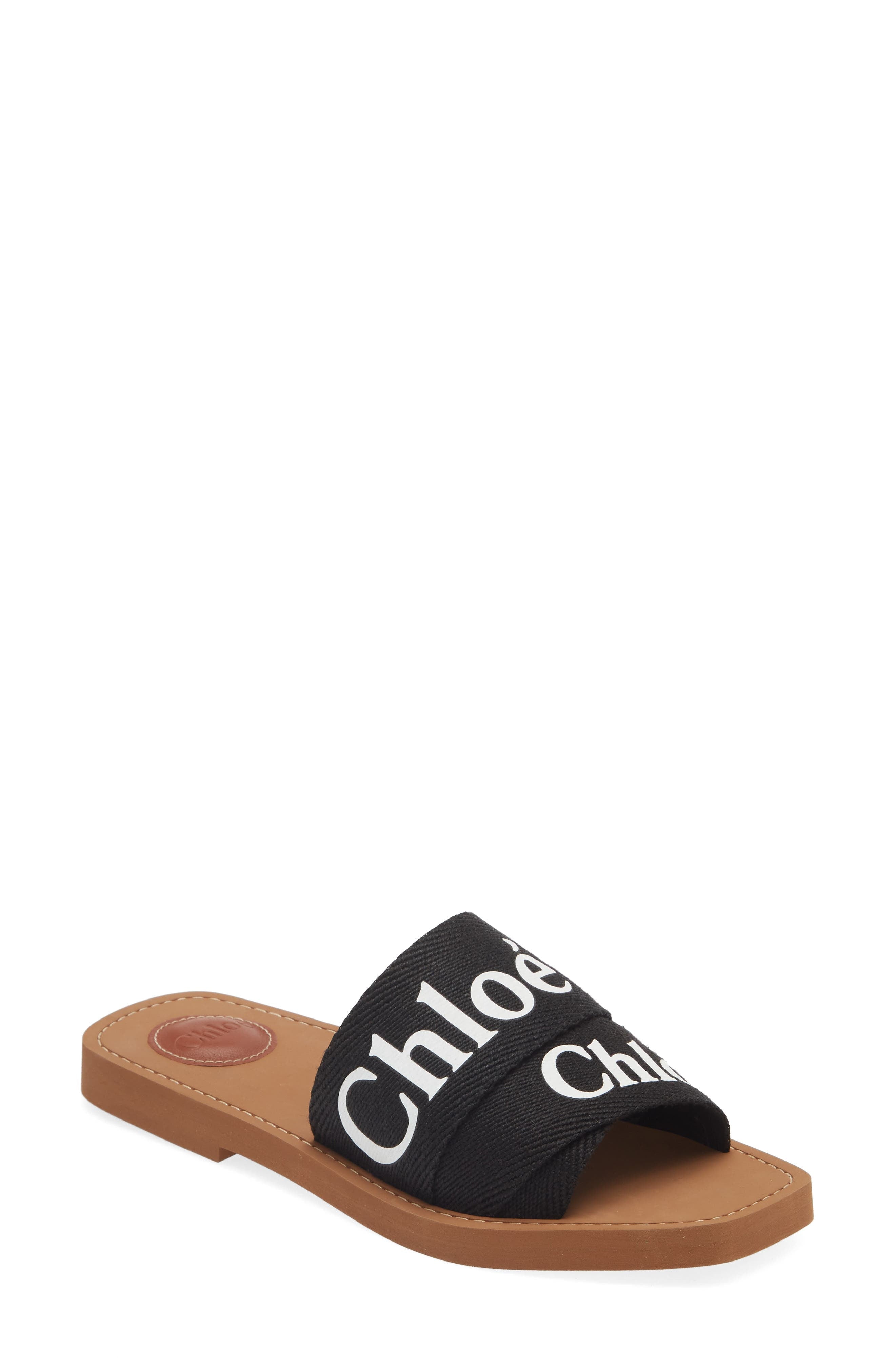 CHLOÉ WOODY LOGO SLIDE