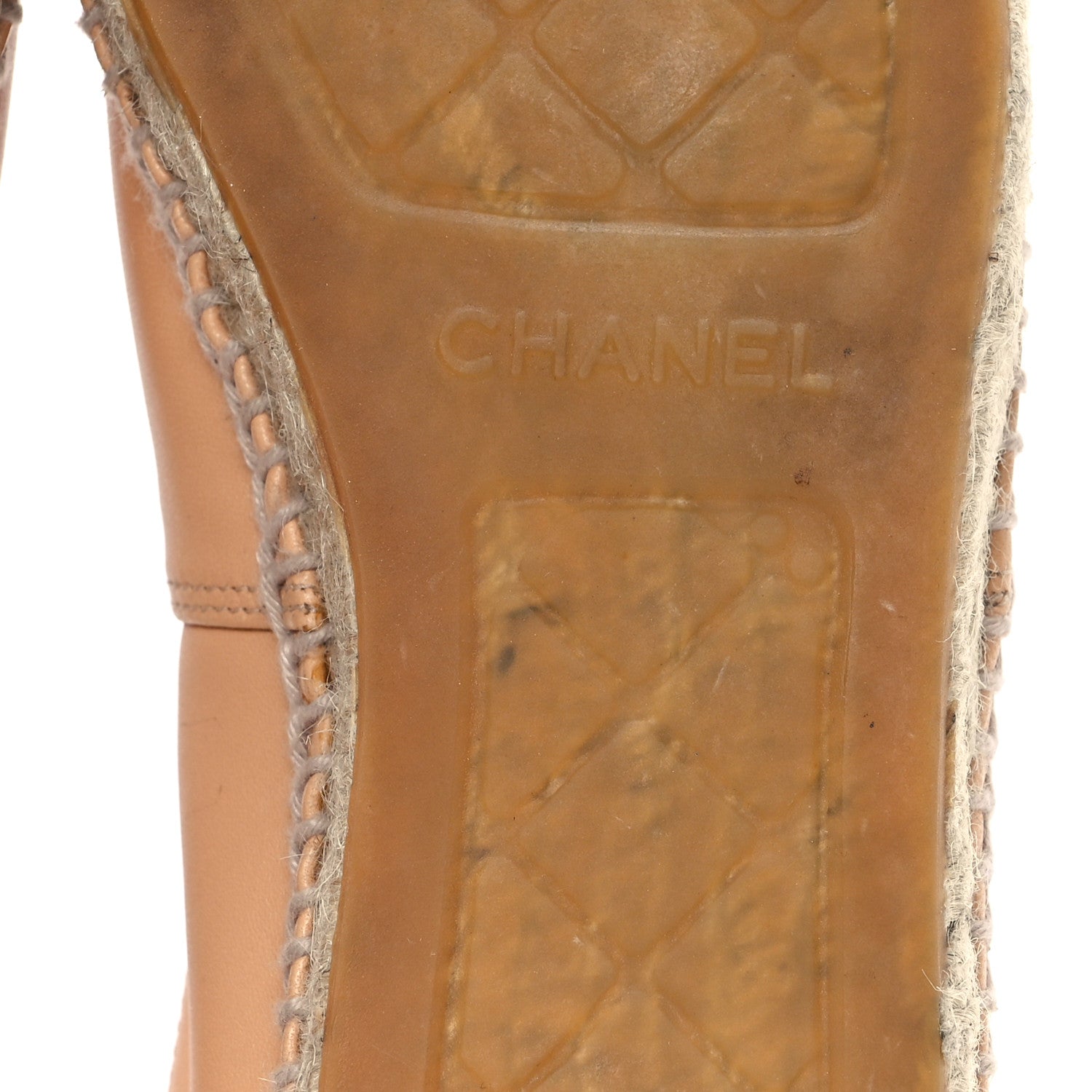 LAMBSKIN CC ESPADRILLES NUDE