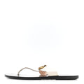 CALFSKIN GG MARMONT THONG SANDALS MYSTIC WHITE