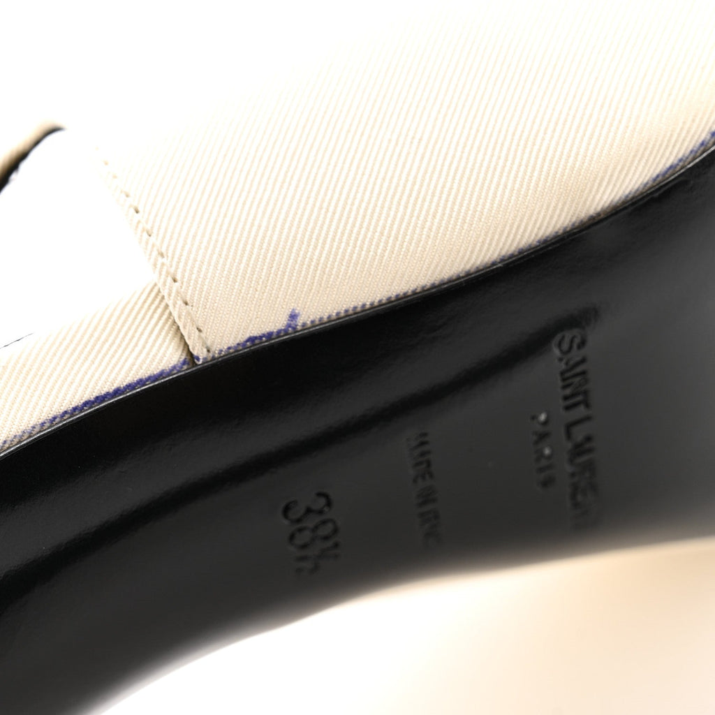 SATIN CALFSKIN INES SLINGBACK PUMPS IVORY BLACK