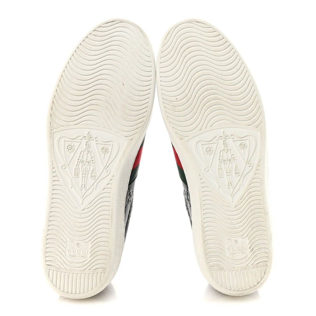 GUCCISSIMA SIGNATURE WEB MENS ACE SNEAKERS BLACK