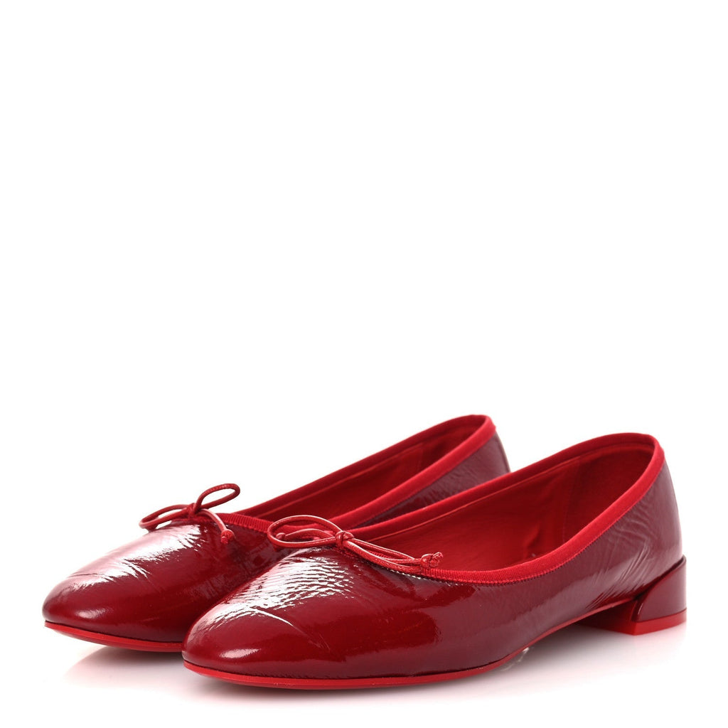 PATENT SWEETIE JANE BALLERINA FLATS LOUBI
