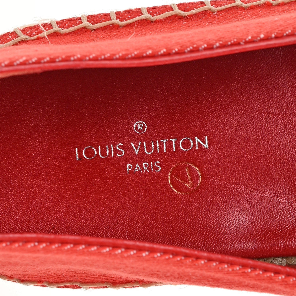 CANVAS WATERFALL ESPADRILLE ROUGE