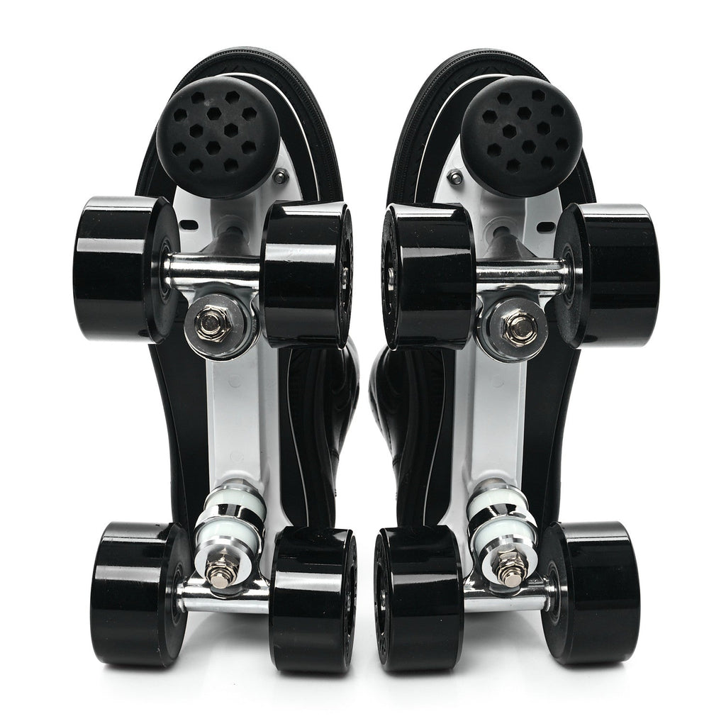 CALFSKIN WOMENS ROLLER SKATES BLACK