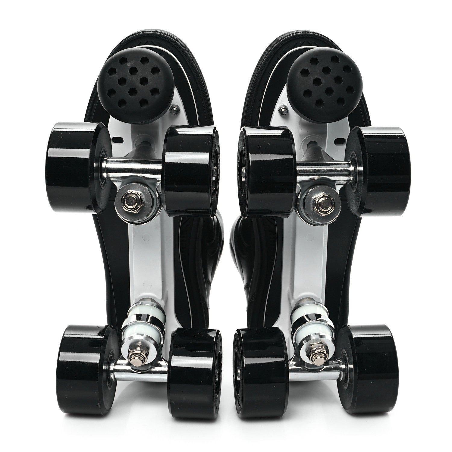 CALFSKIN WOMENS ROLLER SKATES BLACK
