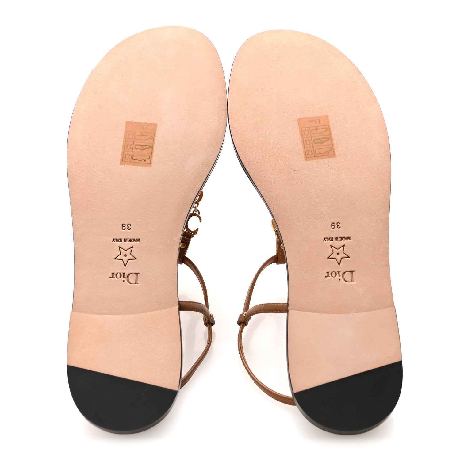 CALFSKIN C'EST DIOR SANDALS CUIR