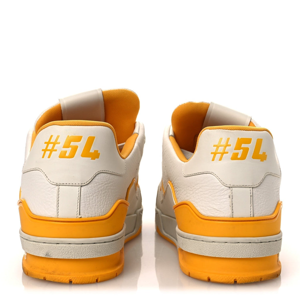 CALFSKIN LV TRAINER SNEAKERS YELLOW