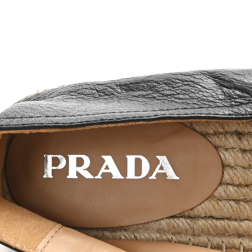 NAPPA EMBROIDERED LOGO 20MM ESPADRILLES BLACK