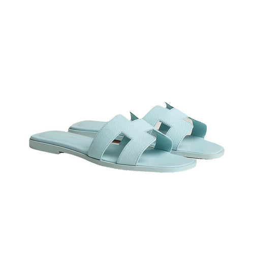 Hermès Hermes Epsom Oran Sandal - Light Blue