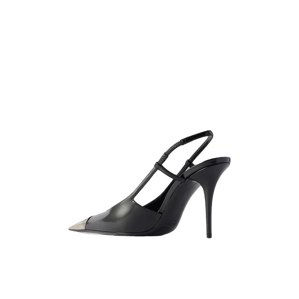 Saint Laurent Jeanne Slingback Pumps - Black