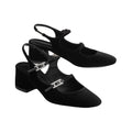 Hermès Majeste 60 Pump - Black (slingback style)