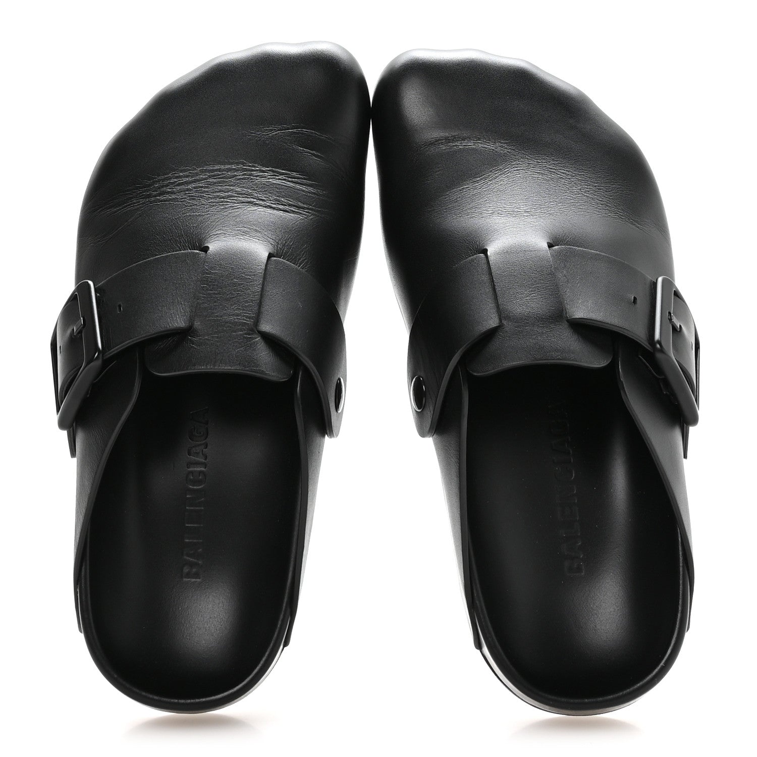 MATTE CALFSKIN SUNDAY MULES BLACK
