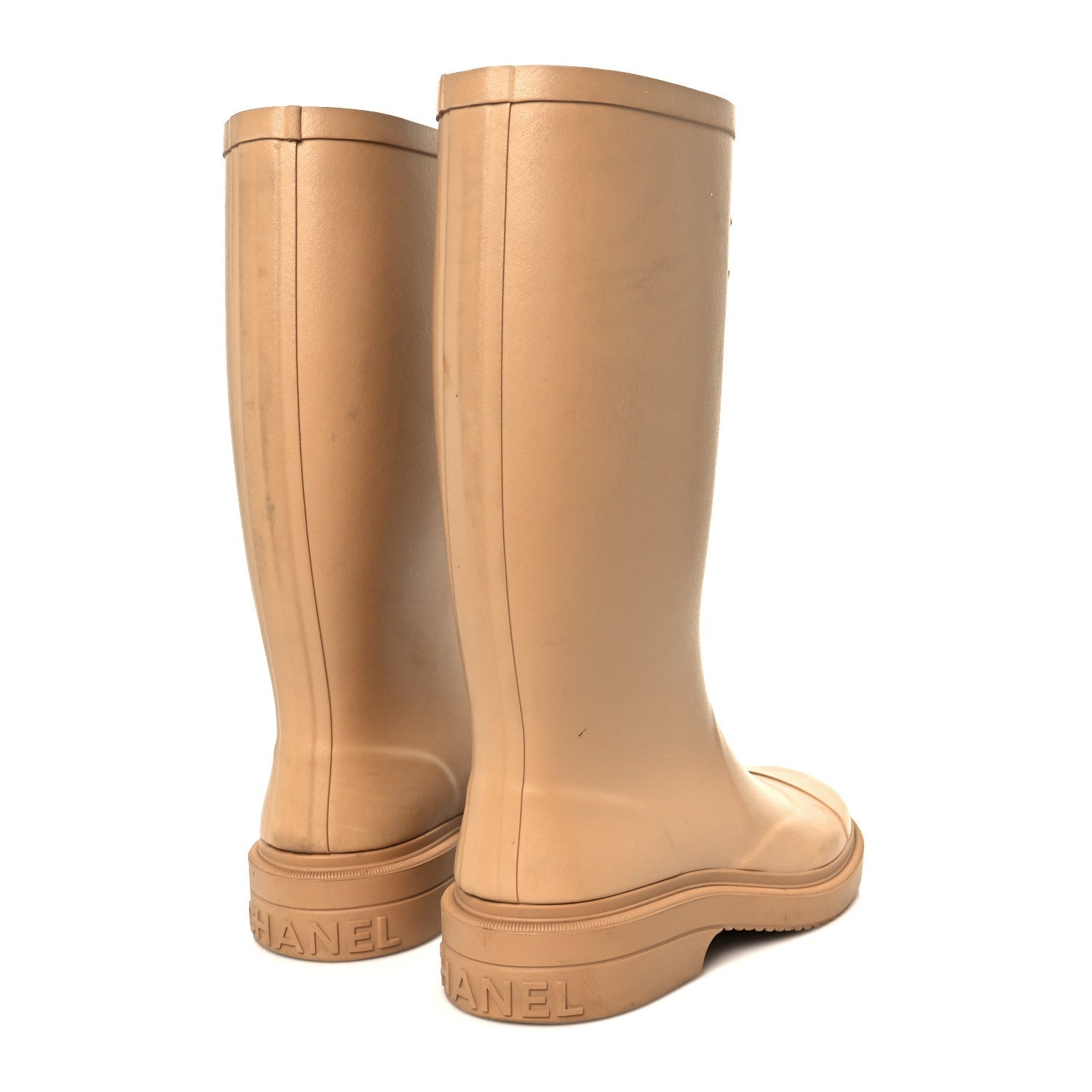 CAOUTCHOUK CC HIGH BOOTS BEIGE