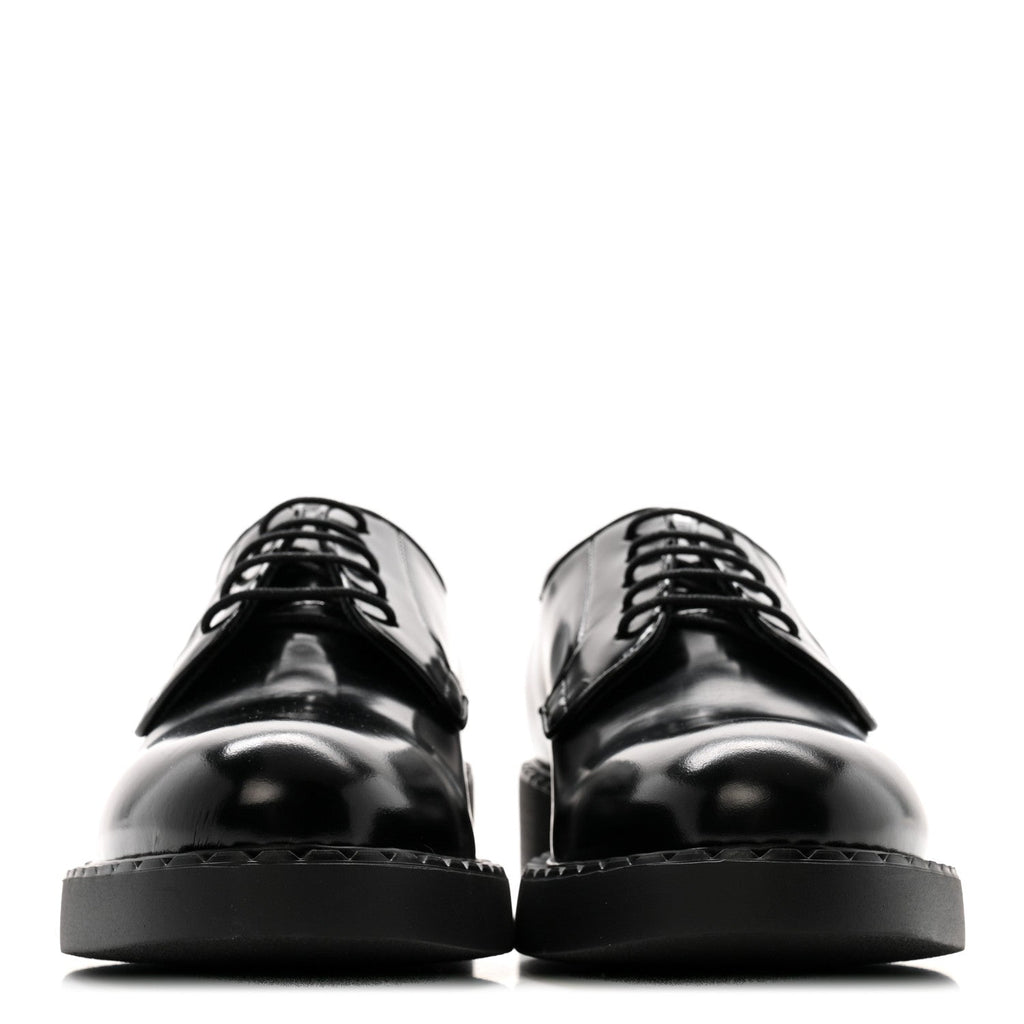 SPAZZOLATO CALZATURE DONNA 50MM DERBY LOAFERS BLACK