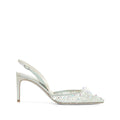 René Caovilla Cinderella 110mm Slingback Pump - Light Green/Mint