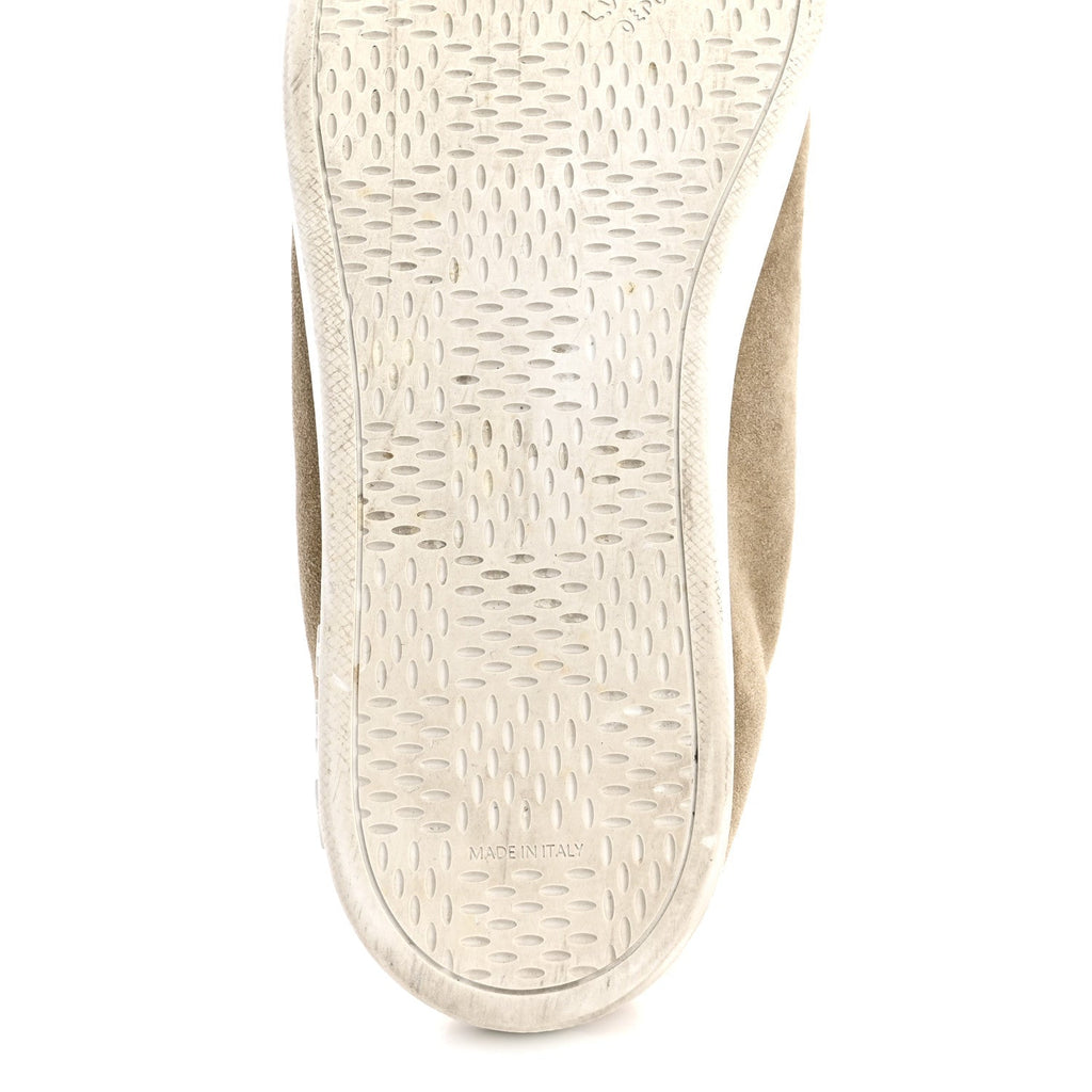 SUEDE CALFSKIN LV SOFT SNEAKERS BEIGE