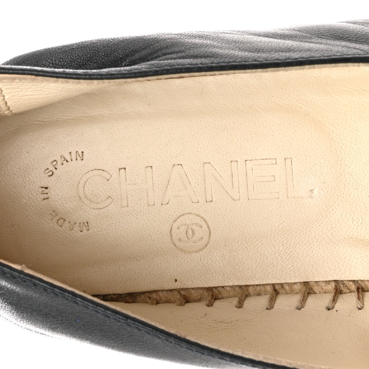 LAMBSKIN CC ESPADRILLES DARK NAVY