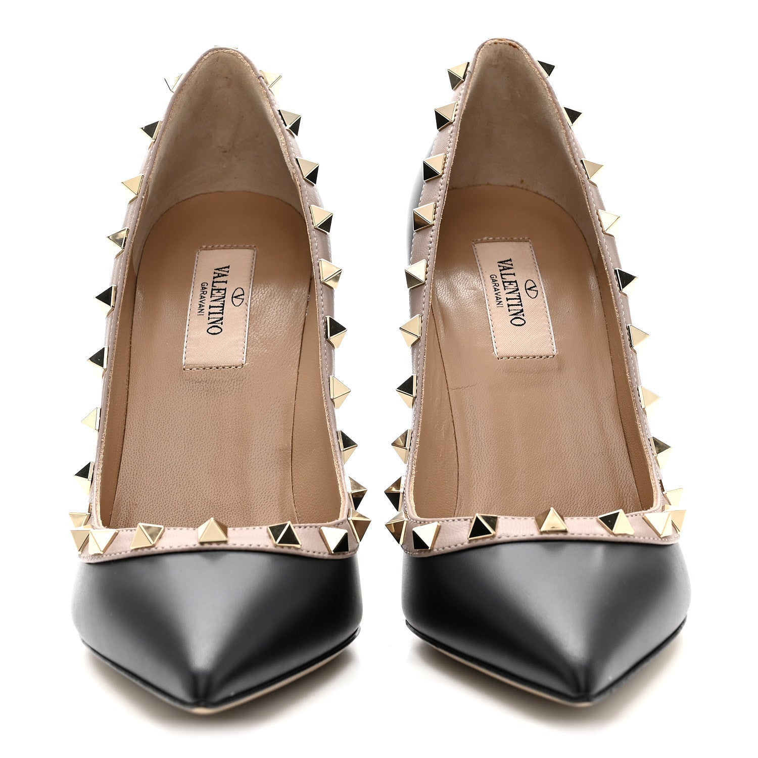 NAPPA ROCKSTUD 100MM PUMPS BLACK POUDRE