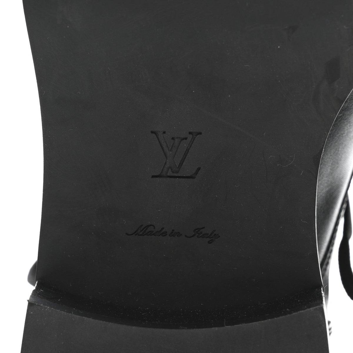LOUIS VUITTON CALFSKIN WONDERLAND FLAT RANGER BOOTS BLACK