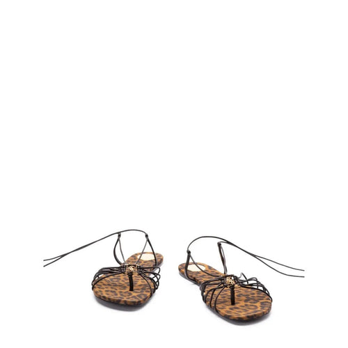 Saint Laurent Suede Babylone Slippers - Leopard