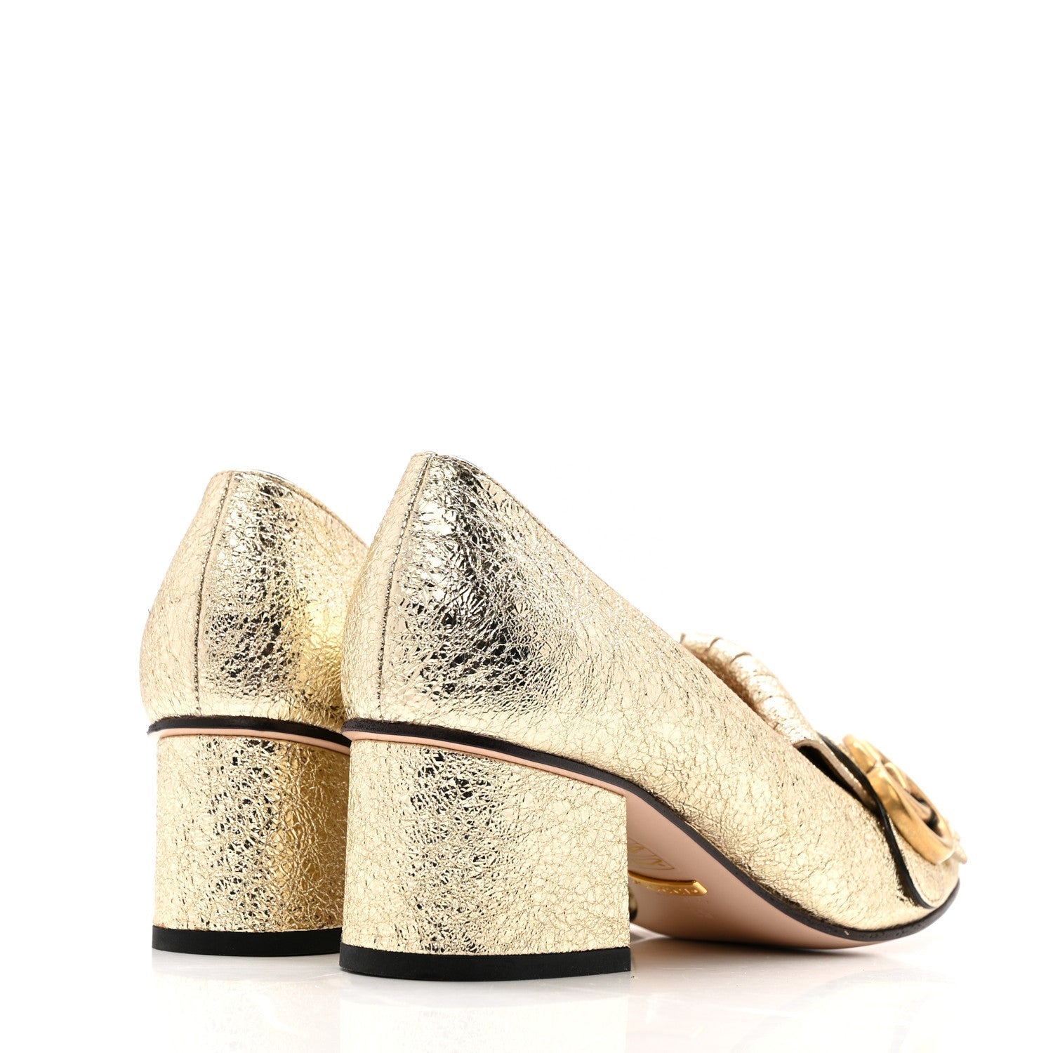 GALASSIA GG MARMONT FRINGE 50MM LOAFER PUMPS PLATINO